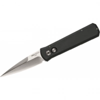 Автоматический складной нож Godson™ Solid Black Handle, Satin Blade купить в Чите