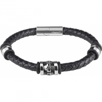 Браслет Zippo Three Charms Leather Bracelet 3 с шармами (20 см) купить в Чите