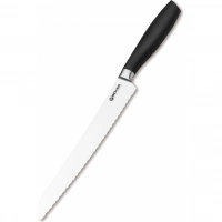 Кухонный хлебный нож Bker Core Professional Bread Knife, 220 мм, сталь X50CrMoV15, рукоять пластик купить в Чите