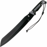 Мачете Gerber — Gator Golok Machete, сталь 65MN Carbon Steel Black Finish, рукоять ударопрочный пластик купить в Чите