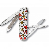 Нож перочинный Victorinox Edelweiss 0.6203.840 58мм 7 функций дизайн рукояти Эдельвейс купить в Чите