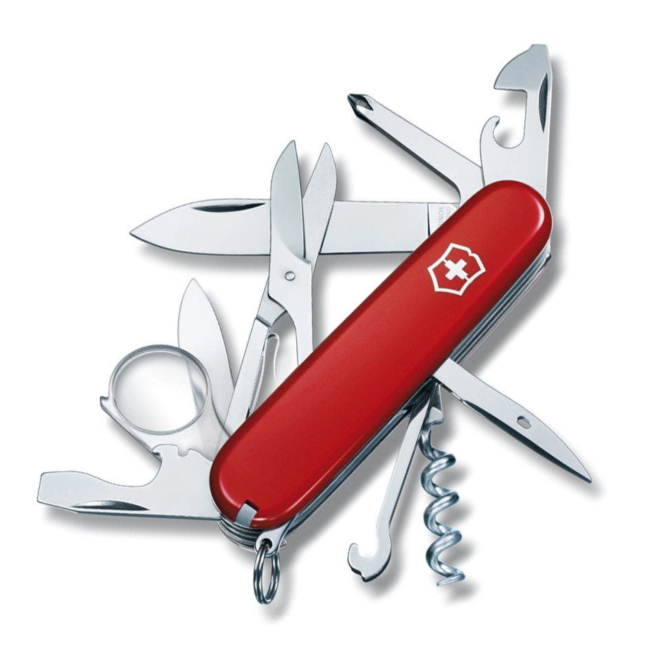 Нож перочинный Victorinox Explorer, сталь X55CrMo14, рукоять Cellidor®, красный