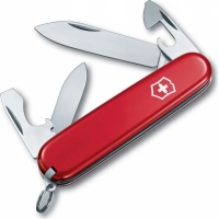 Нож перочинный Victorinox Recruit, сталь X55CrMo14, рукоять Cellidor®, красный купить в Чите