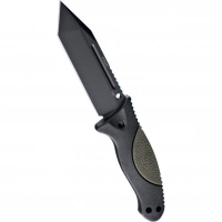 Нож с фиксированным клинком EX-F02 Black Tanto Blade, OD Green Handle 11.4 см. купить в Чите