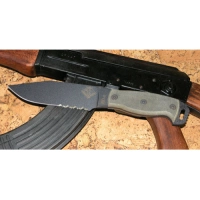 Нож с фиксированным клинком Ontario «RD6 Black Micarta», серрейтор купить в Чите