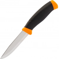 Нож с фиксированным лезвием Morakniv Companion Orange, сталь Sandvik 12C27, рукоять резина/пластик, оранжевый купить в Чите