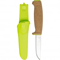 Нож с фиксированным лезвием Morakniv Floating Knife (S) Lime, сталь Sandvik 12C27, пробковая ручка купить в Чите