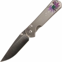 Нож складной Chris Reeve Large Sebenza 21 Agate Cabochon, сталь CPM-S35VN, рукоять титан купить в Чите