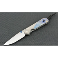 Нож складной Chris Reeve Large Sebenza 21 Almandine Cabochon, сталь CPM-S35VN, рукоять титан купить в Чите