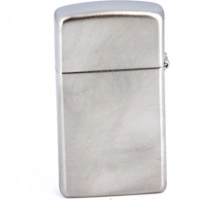 Зажигалка ZIPPO Slim® с покрытием Satin Chrome™, латунь/сталь, серебристая, матовая, 30х10×55 мм купить в Чите